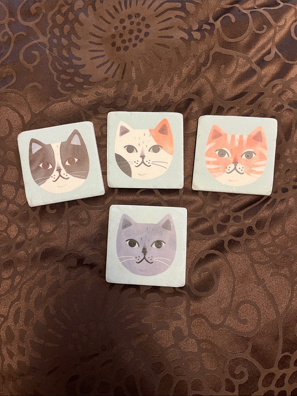 Kitty cat coasters